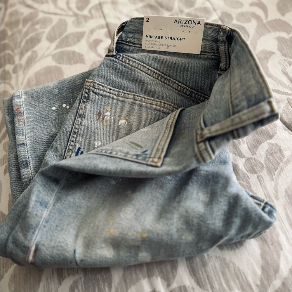 Arizona Jean Company Blue Straight Jeans Vintage Style